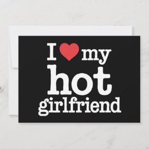 Ich Liebe meine heiße Freundin Valentine's Day GF  Einladung