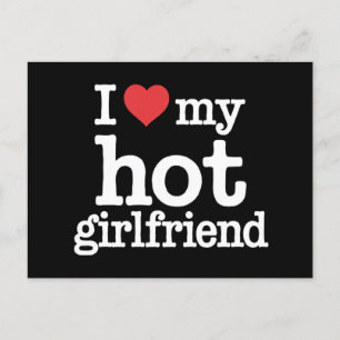 Ich Liebe meine heiße Freundin Valentine's Day GF Postkarte