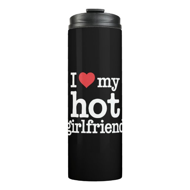 Ich Liebe meine heiße Freundin Valentine's Day GF  Thermosbecher (Vorderseite)