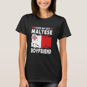 Ich Liebe meine heiße maltesische Jungfrau Couple T-Shirt