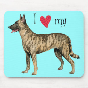 Ich Liebe meine Holländische Schäferin Mousepad