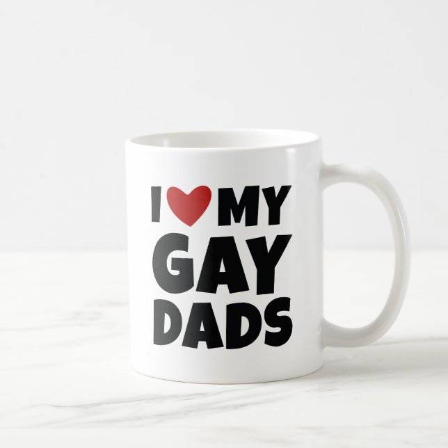 Ich Liebe meine homosexuellen Väter Kaffeetasse (Rechts)