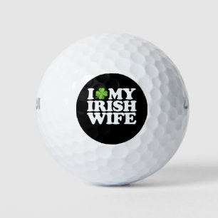 Ich Liebe meine irische Ehefrau Funny Couple St Pa Golfball