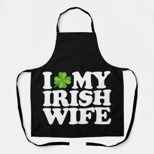 Ich liebe meine irische Frau Lustiges Paar St. Pat Schürze