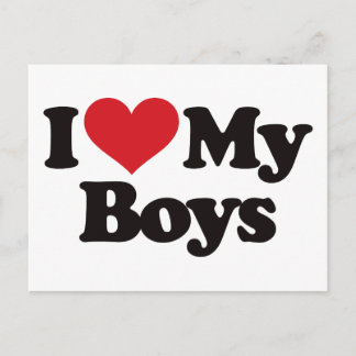 Ich Liebe meine Jungs Postkarte