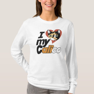 Ich Liebe meine KALICO-Katze T-Shirt