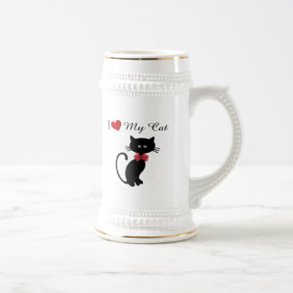 Ich Liebe meine Katze Bierglas