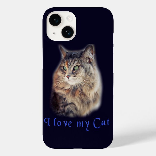 Ich Liebe meine Katze Case-Mate iPhone Hülle (Rückseite)