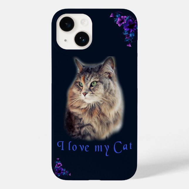 Ich Liebe meine Katze Case-Mate iPhone Hülle (Rückseite)