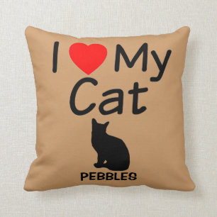 Ich Liebe meine Katze Kissen