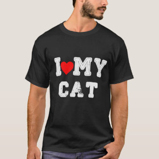 Ich Liebe meine Katze lustig T-Shirt