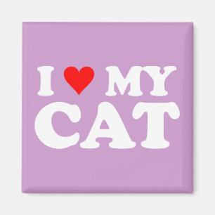 Ich liebe meine Katze Magnet