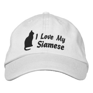 Ich Liebe meine Katze Personalisiert Rasse Bestickte Kappe