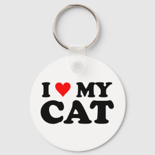 Ich liebe meine Katze Schlüsselanhänger