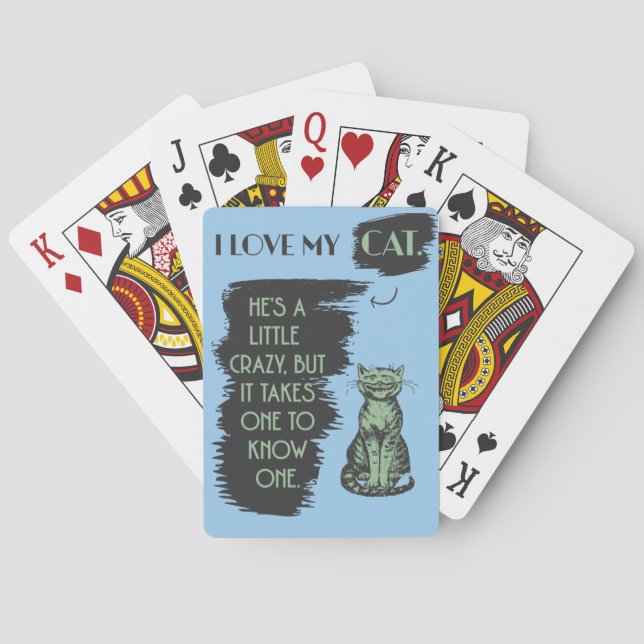 Ich Liebe meine Katze Spielkarten (Rückseite)