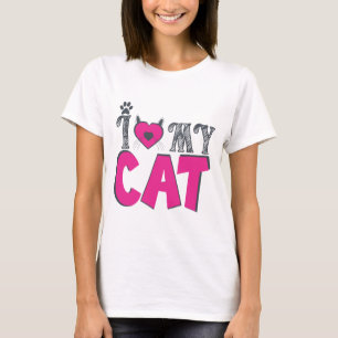 Ich liebe meine Katze – Süßes Katzenliebhaber-Desi T-Shirt
