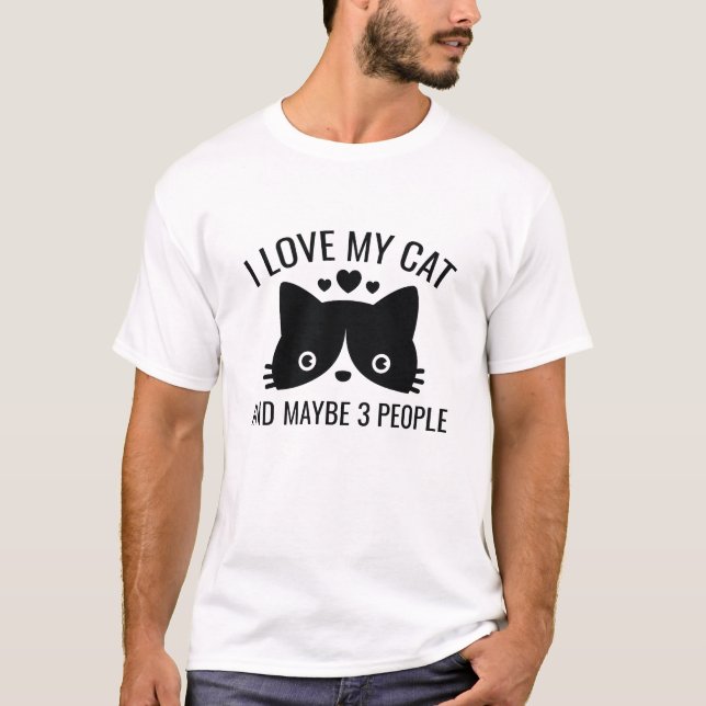 Ich Liebe meine Katze T-Shirt (Vorderseite)