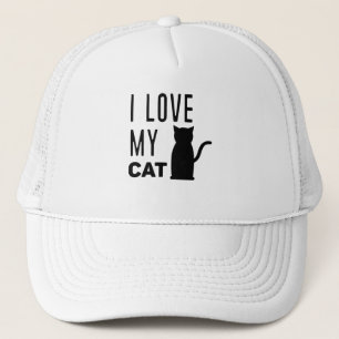 Ich Liebe meine Katze Truckerkappe