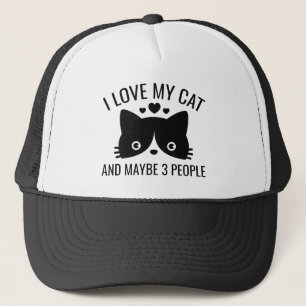 Ich Liebe meine Katze Truckerkappe