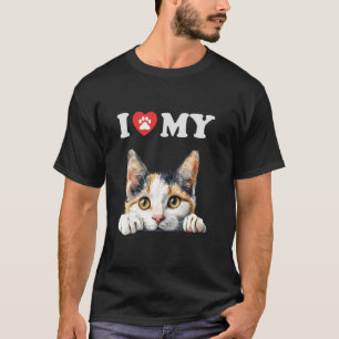 Ich liebe meine Katze Turkish Van Kitten Lustiger T-Shirt