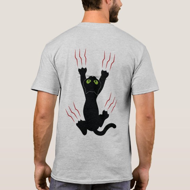 Ich Liebe meine Katze, zweiseitige Printwerbung T-Shirt (Rückseite)