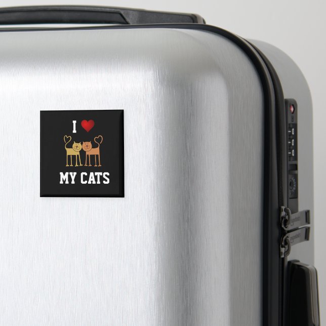 Ich liebe meine Katzen Magnet (In Situ (Gepäck))