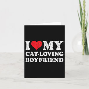 Ich Liebe meine katzenliebende Freundin Funny Girl Karte