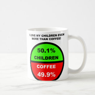 Ich Liebe meine Kinder mehr als Kaffee-Funny Mug Tasse