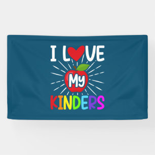 Ich Liebe meine Kinder zurück in die Schule Banner