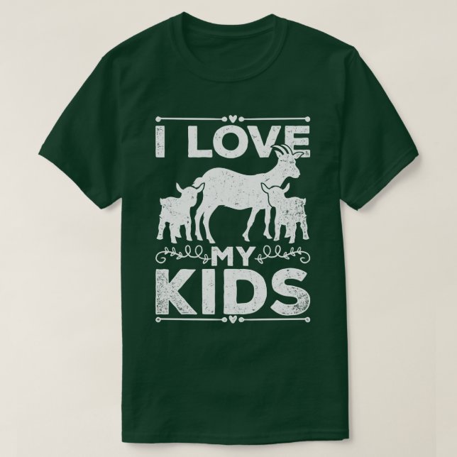 Ich Liebe meine Kindziege T-Shirt (Design vorne)