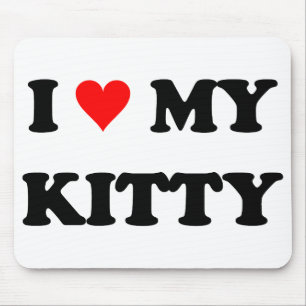 Ich liebe meine Kitty Mousepad