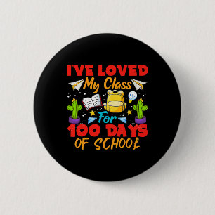 Ich liebe meine Klasse für 100 Tage der Schule 100 Button