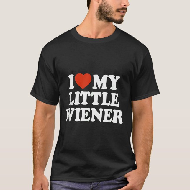 Ich Liebe meine kleine Dackel Funny Dackel Hund Da T-Shirt (Vorderseite)