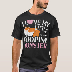 Ich Liebe meine kleine Kackend Monster Guinea Pig T-Shirt