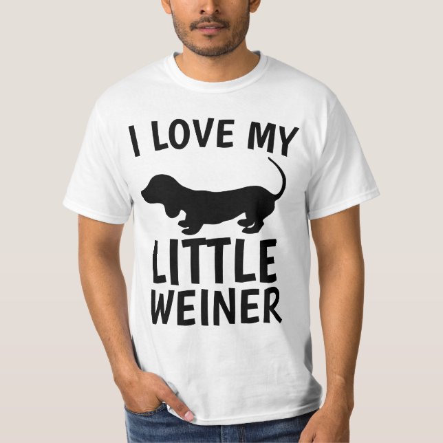 ICH LIEBE MEINE KLEINEN WEINHUND-T - Shirt (Vorderseite)
