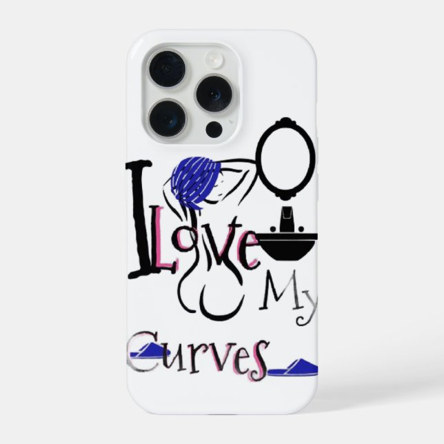 Ich liebe meine Kurven iPhone Hülle (Rückseite)