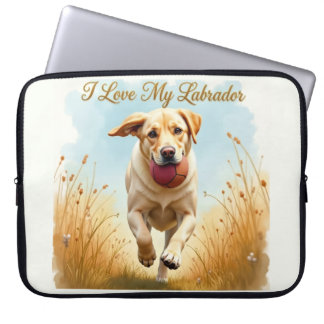 Ich liebe meine Labrador-Laptop-Hülle Laptopschutzhülle