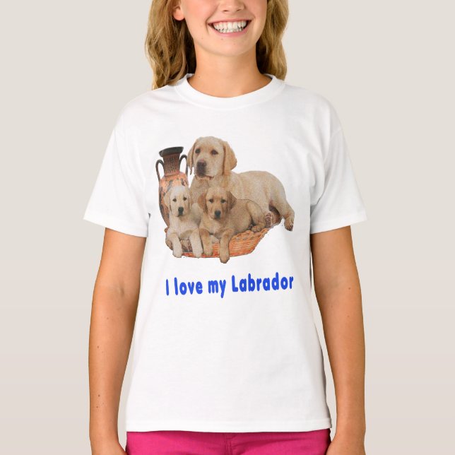 Ich Liebe meine Labrador-T - Shirt (Vorderseite)