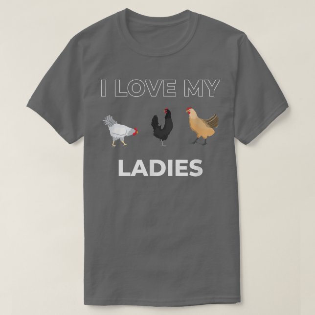 Ich Liebe meine Ladys Funny Chicken Whisperer Baue T-Shirt (Design vorne)