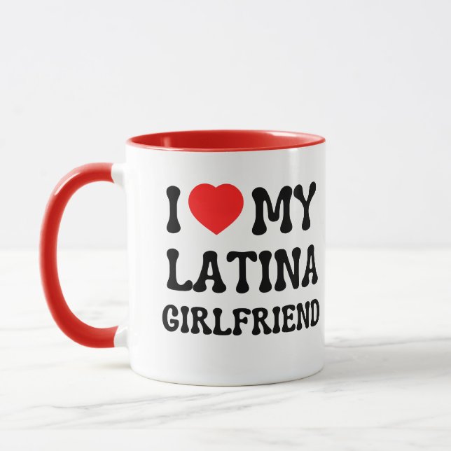 Ich Liebe meine Latina Freundin heiße Freundin bf  Tasse (Links)