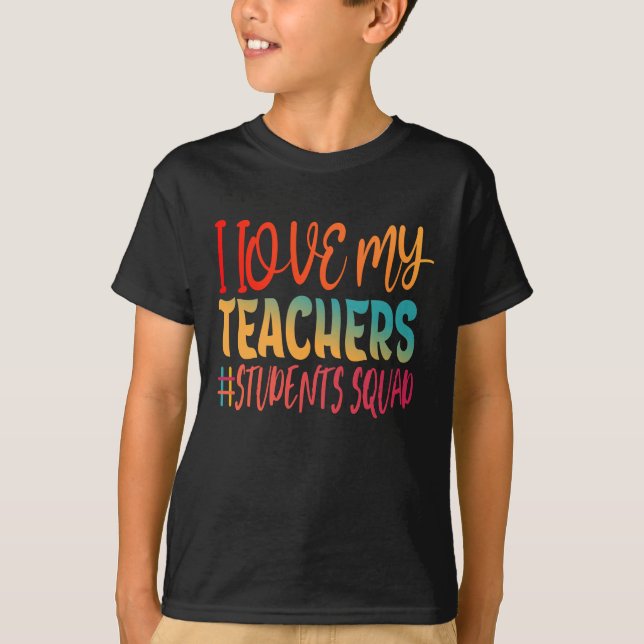 ICH LIEBE MEINE LEHRER. T-Shirt (Vorderseite)