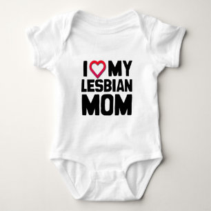 ICH LIEBE MEINE LESBISCHE MUTTER BABY STRAMPLER