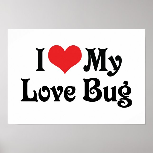 Ich Liebe meine Liebe Bug Poster (Vorne)