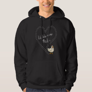 Ich Liebe meine Mädchen Hühner Hoodie