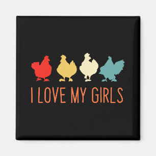 Ich Liebe Meine Mädels Huhn Ich Liebe Meine Mädels Magnet