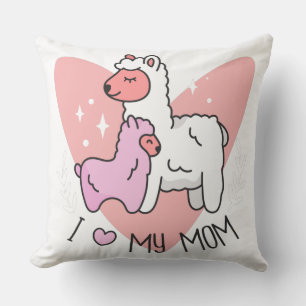 Ich Liebe meine Mama Alpacas Kissen
