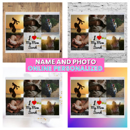 Ich Liebe meine Mama Foto Collage Mutter Moderne Poster