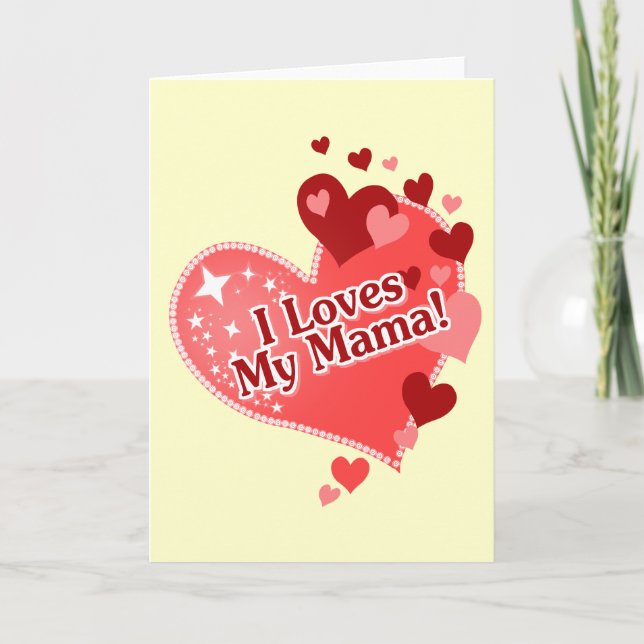 Ich Liebe meine Mama! Karte (Vorderseite)