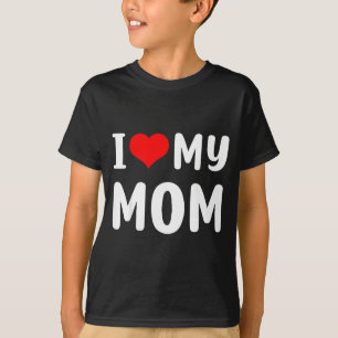 Ich liebe meine Mama lustiger Muttertag für Mama M T-Shirt