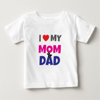 Ich liebe meine Mama Papa - Herz Baby Kleinkind T- T-shirt